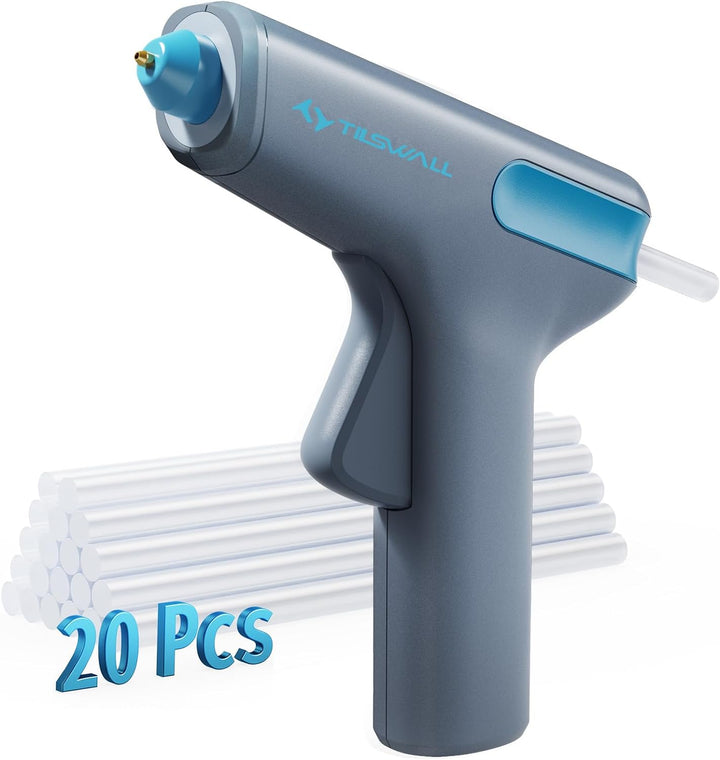 Pistolet à colle chaude sans fil, préchauffage rapide 15S