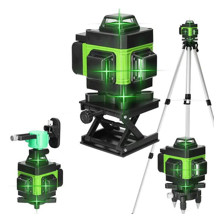 Niveau Laser Vert 360 3D 12 Lignes Autonivelant de Niveaux